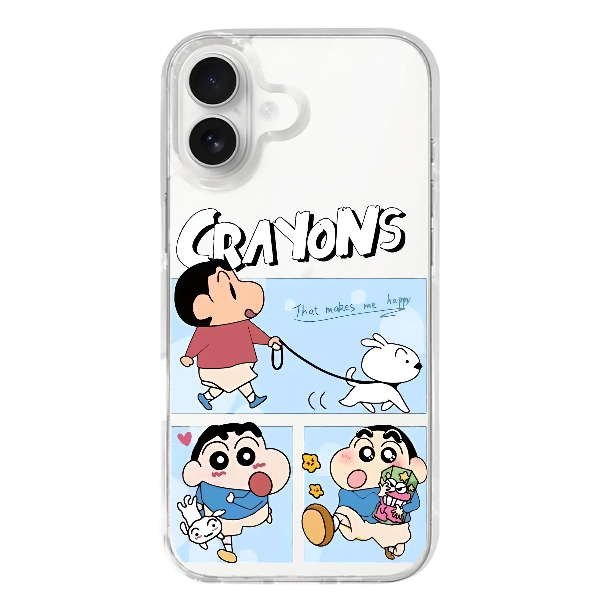 クレヨンしんちゃん グッズ 野原 しんのすけ - iPhone 17シリーズ 透明スマホケース – 薄型・耐衝撃・精密フィット保護カバー